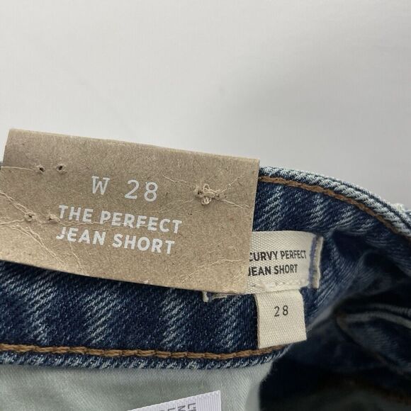 MADEWELL Perfect Jean Shorts Women 28 Curvy NEW Raw Hem Stretch NO739 - Picture 16 of 16